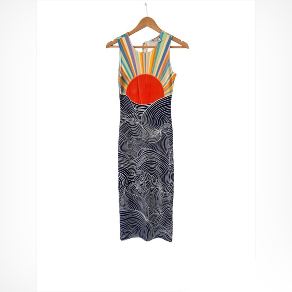 Mara Hoffman Iconic Misun Rising Sun Maxi Dress - Picture 11 of 12